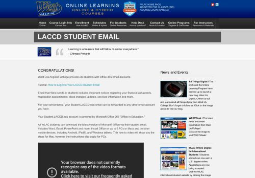 
                            6. LACCD Student Email | WLAC Distance Learning