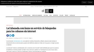 
                            7. LaCubanada.com lanza un servicio de búsquedas para los cubanos ...