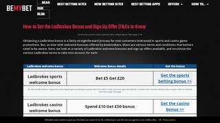 
                            9. Ladbrokes bonus: the all-important terms and conditions - Bemybet