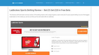 
                            12. Ladbrokes Sports Betting | Bet £5 Get £20 in Free Bets