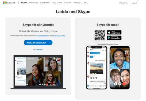 
                            1. Ladda ned Skype | Kostnadsfria samtal | Chatt-app