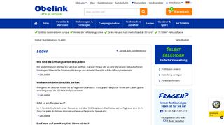 
                            11. Laden | Kundenservice - Obelink.de