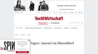 
                            11. Läden: Store des Tages: Anson's in Düsseldorf - TextilWirtschaft