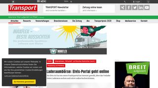 
                            8. Laderaumbörse: Elvis-Portal geht online - Politik, Unternehmens ...