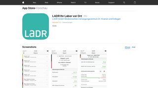 
                            3. LADR Ihr Labor vor Ort im App Store - iTunes - Apple