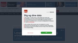 
                            8. Lægevagt sagde op i protest: Jeg arbejder ikke gratis – Ekstra Bladet