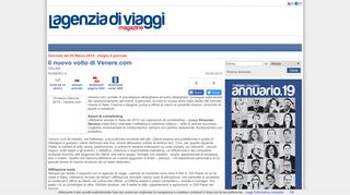 
                            11. L'Agenzia di Viaggi | Il nuovo volto di Venere.com