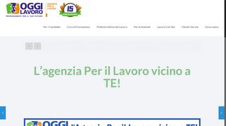 
                            6. L'agenzia Per il Lavoro vicino a TE! – Oggi Lavoro