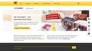 
                            4. Lagerservice für Ihre Post im Urlaub - ab 9,90 €/Monat | Deutsche Post