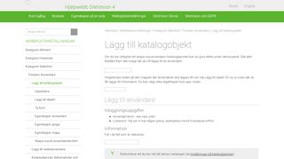 
                            8. Lägg till katalogobjekt - SiteVision 4