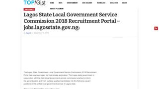 
                            4. Lagos State Local Government Service Commission 2018 ...