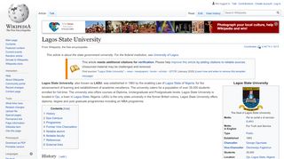 
                            11. Lagos State University - Wikipedia