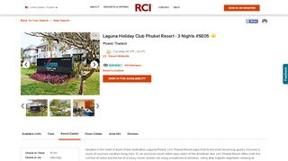 
                            11. Laguna Holiday Club Phuket Resort - 3 Nights #SE05 Details : RCI