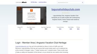 
                            4. Lagunaholidayclub.com website. Login - Member Area | Angsana ...
