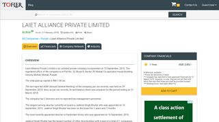 
                            9. Laiet Alliance Private Limited - Financial Reports, Balance Sheets and ...
