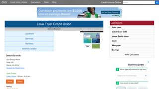 
                            12. Lake Trust Credit Union - Detroit, MI at One Energy Plaza