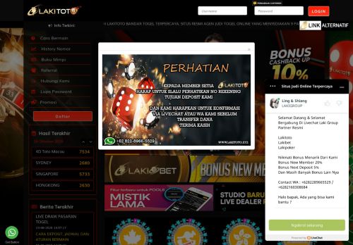 
                            1. Lakitoto - Bandar Togel Terpercaya, Agen Casino Online, Togel Online