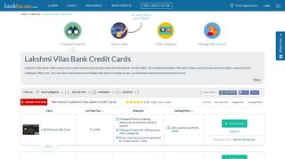 
                            9. Lakshmi Vilas Bank Credit Card -Apply LVB Cards Online 16 Feb 2019