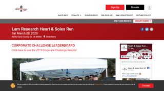 
                            13. Lam Research Heart & Soles Run: Corporate Challenge Leaderboard