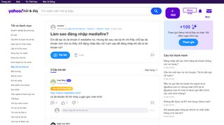 
                            9. Làm sao đăng nhập mediafire? | Yahoo Hỏi & Đáp