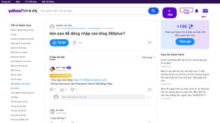 
                            2. làm sao để đăng nhập vào blog 360plus? | Yahoo Hỏi & Đáp