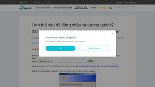 
                            2. Làm thế nào để đăng nhập vào trang quản lý (Management ... - TP-Link