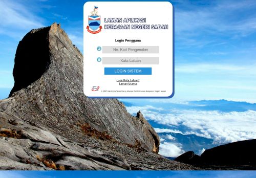 
                            9. Laman Aplikasi Kerajaan Negeri Sabah
