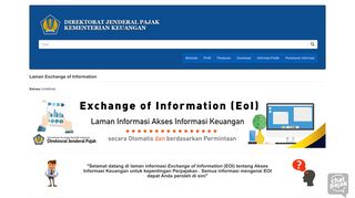 
                            2. Laman Exchange of Information | Direktorat Jenderal Pajak