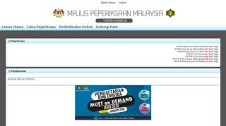 
                            7. Laman Utama - Portal Rasmi Majlis Peperiksaan Malaysia - MPM