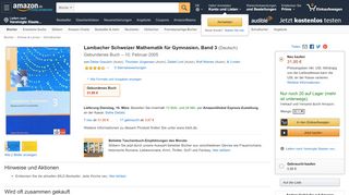 
                            7. Lambacher Schweizer Mathematik für Gymnasien, Band 3: Amazon ...