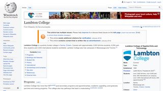 
                            6. Lambton College - Wikipedia