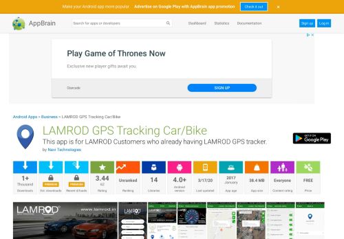 
                            7. LAMORD GPS Tracking Car/Bike - Free Android app | AppBrain