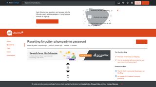 
                            1. lamp - Resetting forgotten phpmyadmin password - Ask Ubuntu