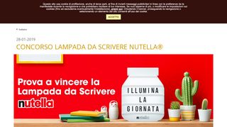 
                            4. Lampada da Scrivere Nutella - Ferrero