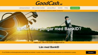 
                            1. Lån med bankID. Enkelt lån & snabblån | GoodCash.se