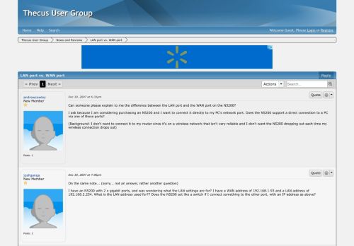 
                            4. LAN port vs. WAN port | Thecus User Group