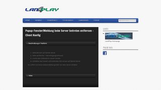 
                            9. Lan4Play Serverhilfe » Popup-Fenster/Meldung beim Server betreten ...