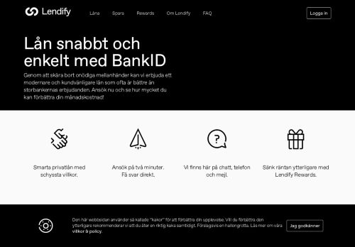 
                            8. Låna enkelt online via Lendify och få svar direkt