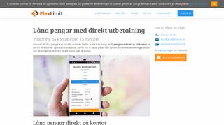 
                            3. Låna pengar enkelt - låg ränta & snabb behandling - Flexlimit