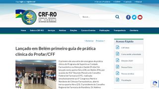 
                            10. Lançado em Belém primeiro guia de prática clínica do Profar/CFF ...