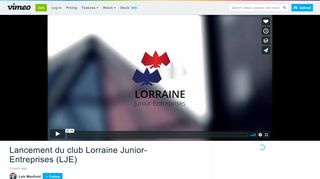 
                            7. Lancement du club Lorraine Junior-Entreprises (LJE) on Vimeo