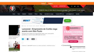 
                            9. Lancenet : Empresário de Cortês nega acerto com São Paulo