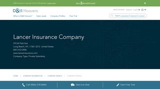 
                            3. Lancer Insurance Company Company Profile | Key Contacts ...