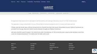 
                            3. Lancet Mobile App - Lancet Laboratories