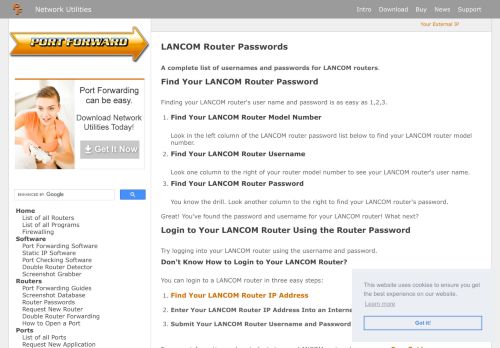 
                            8. LANCOM Router Passwords - Port Forward
