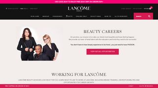 
                            11. Lancôme Beauty Advisor - Beauty Jobs - Careers at Lancôme