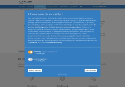 
                            4. LANcommunity Partner-Information - LANCOM Systems GmbH
