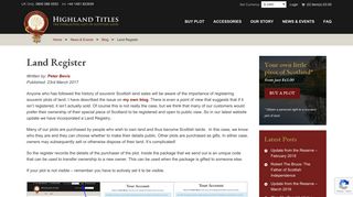 
                            3. Land Register - Highland Titles