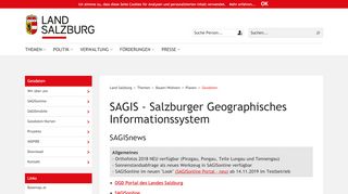 
                            9. Land Salzburg - SAGIS - Salzburger Geographisches ...