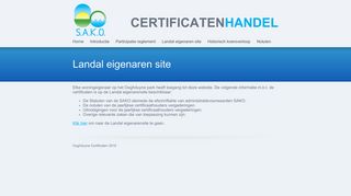 
                            10. Landal eigenaren site - ooghduynecertificaten.nl